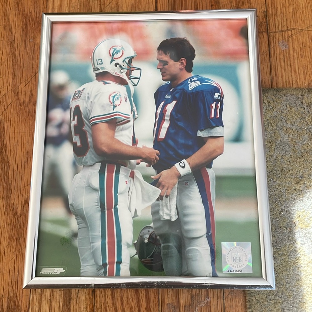 Dan Marino, Miami Dolphins and Drew Bledsoe, New England Patriots
